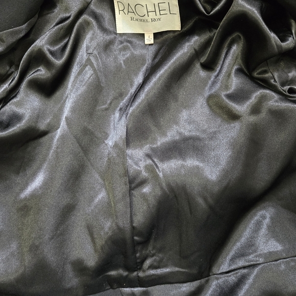 RACHEL ROY NWT Black and Gold Jacket Blazer With Tuxedo Tails. Size 4 - Picture 10 of 16